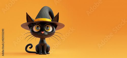 Cute Cartoon Halloween Blac...