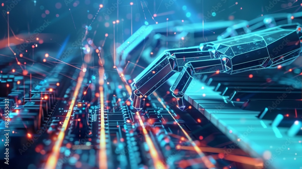 a computer creating ai music a computer creating ai music