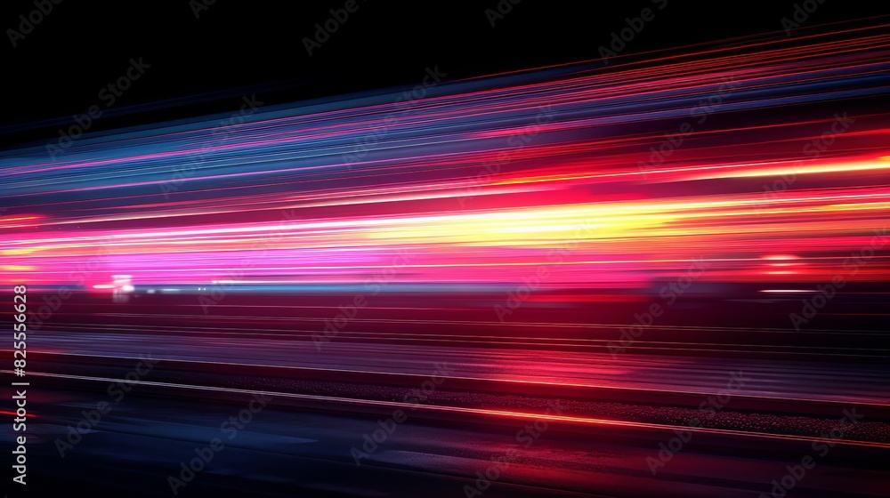 Dynamic long exposure shot capturing vibrant light streaks in motion during nighttime, creating a mesmerizing abstract visual effect. Dynamic long exposure shot capturing vibrant light streaks in motion during nighttime, creating a mesmerizing abstract visual effect.