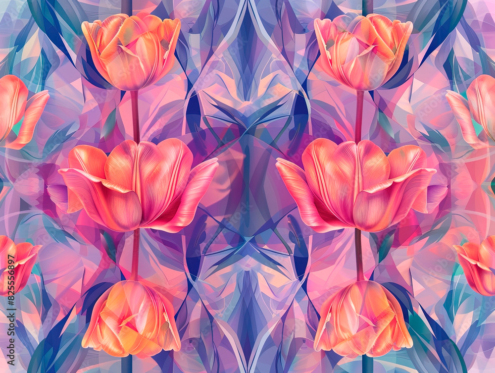 Field of colorful tulips red tulips field many red flowers beautiful and mysterious tulip, patterns in classic colors, vibrant, elegant, mystical background, light mist, detailed Field of colorful tulips red tulips field many red flowers beautiful and mysterious tulip, patterns in classic colors, vibrant, elegant, mystical background, light mist, detailed