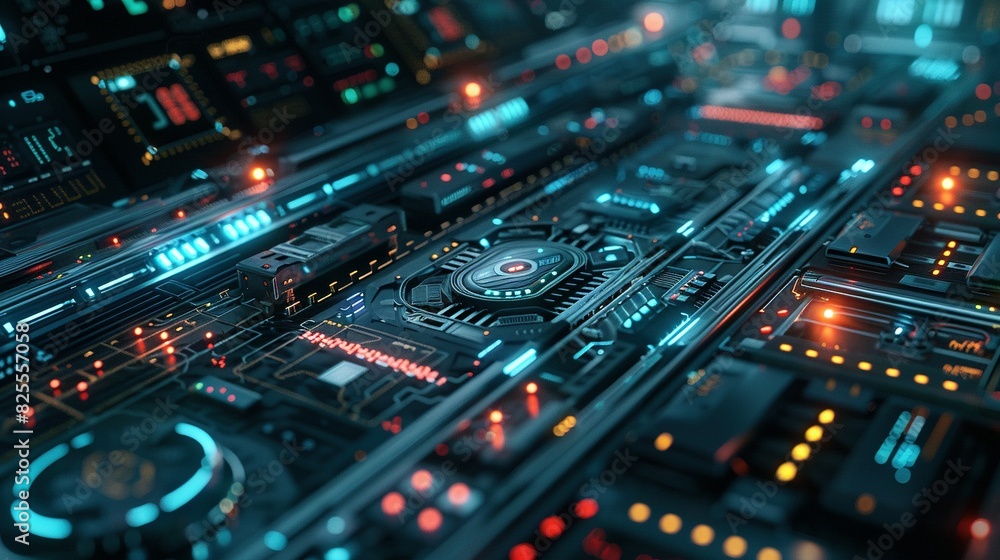 Cybersecurity Network: High-Tech Interface with Dramatic Compositions Cybersecurity Network: High-Tech Interface with Dramatic Compositions
