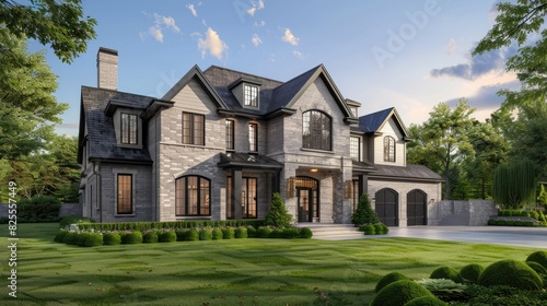 luxury home 3d illustration of a newly built © Imron