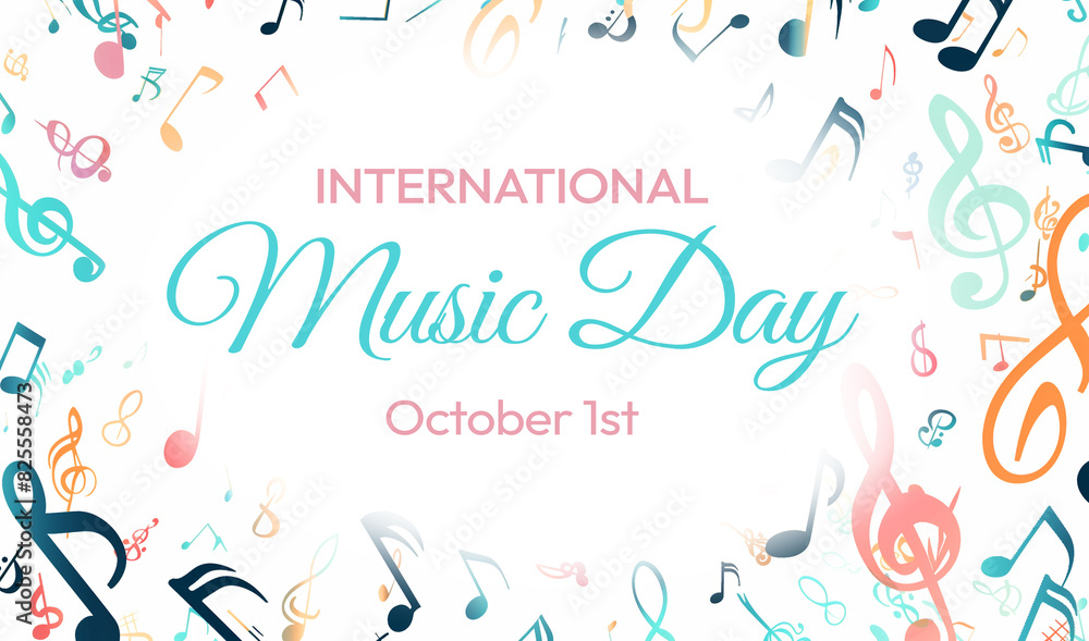 International Music Day. October 1st is celebrated as Music day International Music Day. October 1st is celebrated as Music day
