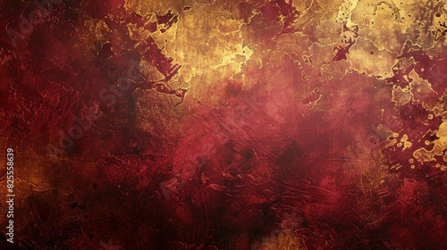abstract painting smooth floor background texture with dark red and gold