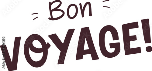 Bon Voyage Lettering