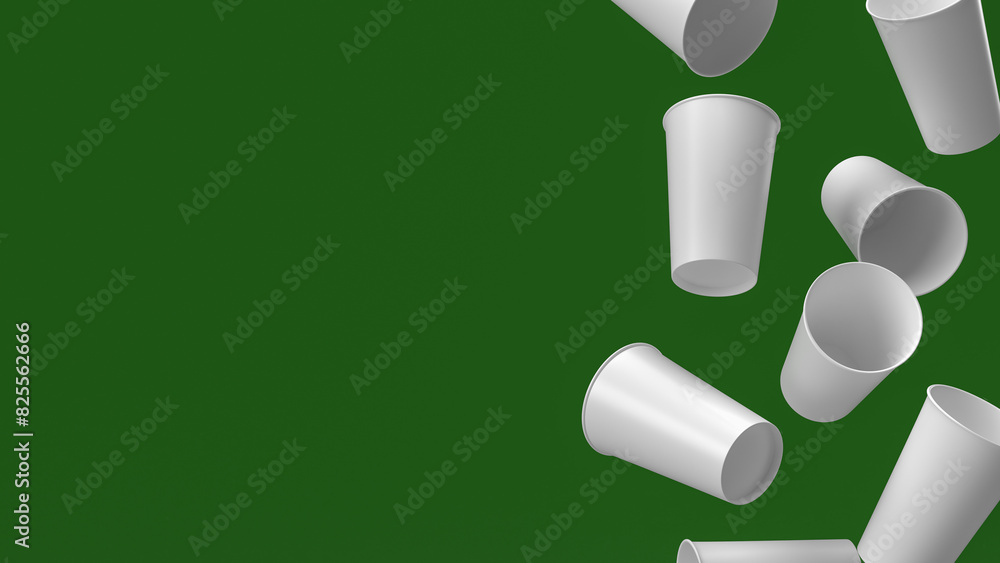 The Coffee paper cup for hot drink concept 3d rendering. The Coffee paper cup for hot drink concept 3d rendering.