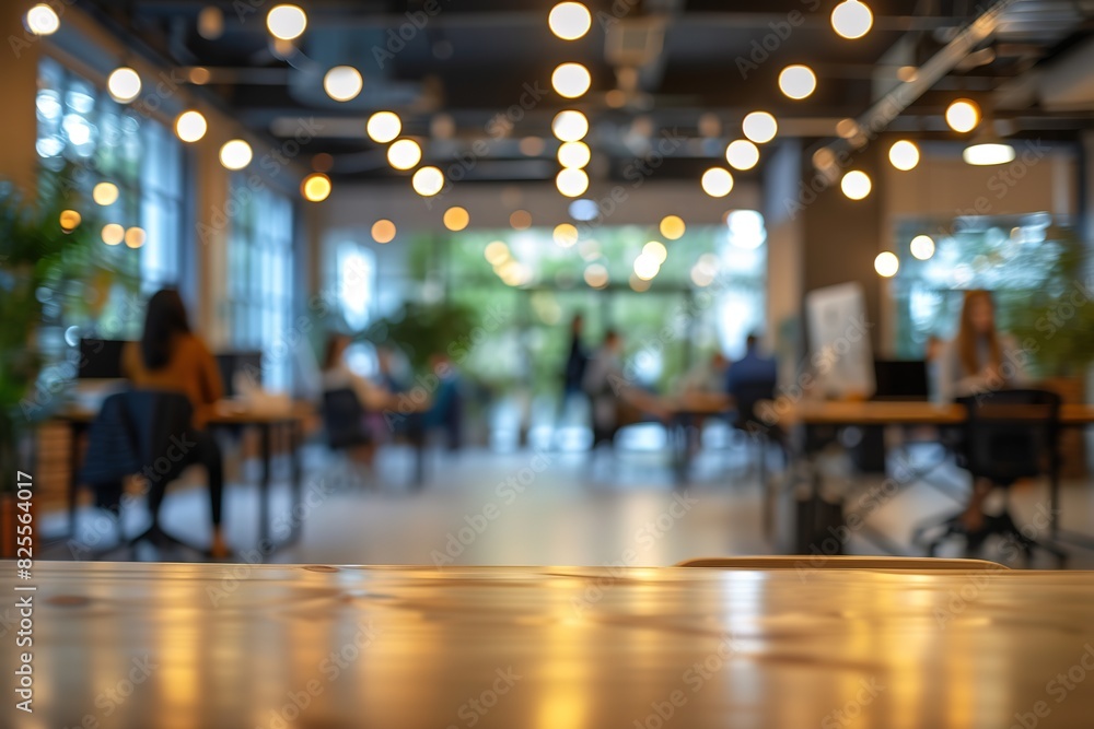 Business office with blurred people casual wear, with blurred bokeh background Business office with blurred people casual wear, with blurred bokeh background
