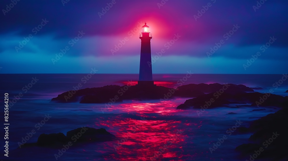 The lighthouse is a symbol of hope and guidance