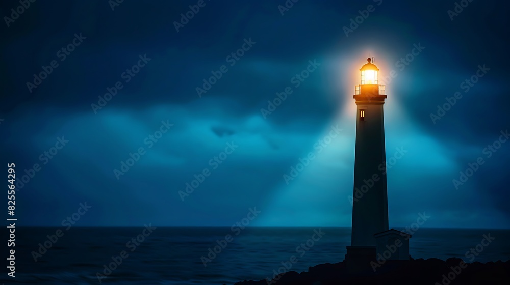 The lighthouse is a symbol of hope and guidance