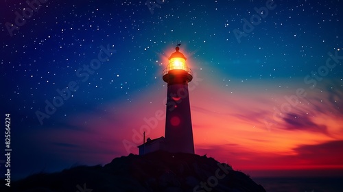The lighthouse is a symbol of hope and guidance