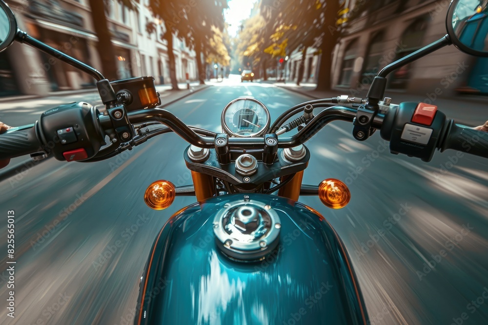 Naklejka premium motorcycle for dynamic motion effect