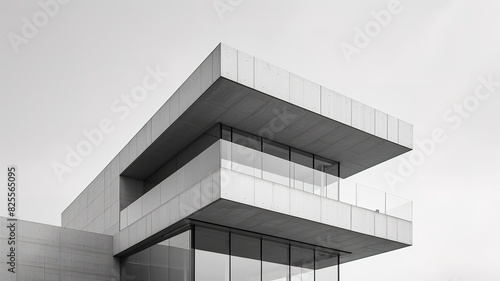 Clean architectural lines  an image highlighting the clean lines and minimalist design of a modern building.