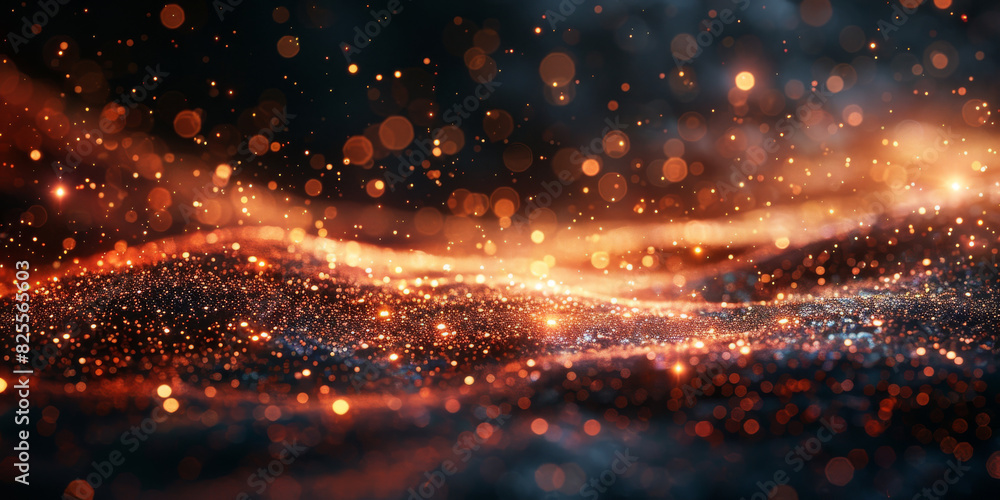 background of abstract glitter lights. red, gold and black background of abstract glitter lights. red, gold and black