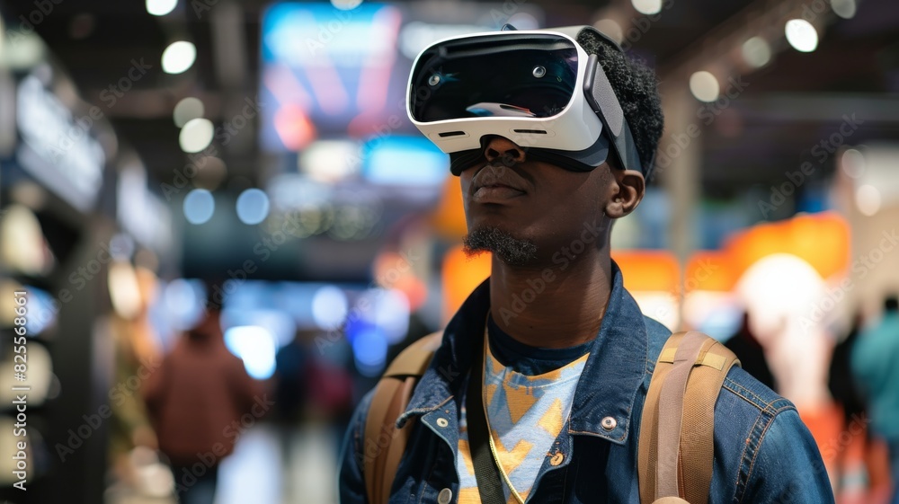 person wearing vr glasses person wearing vr glasses