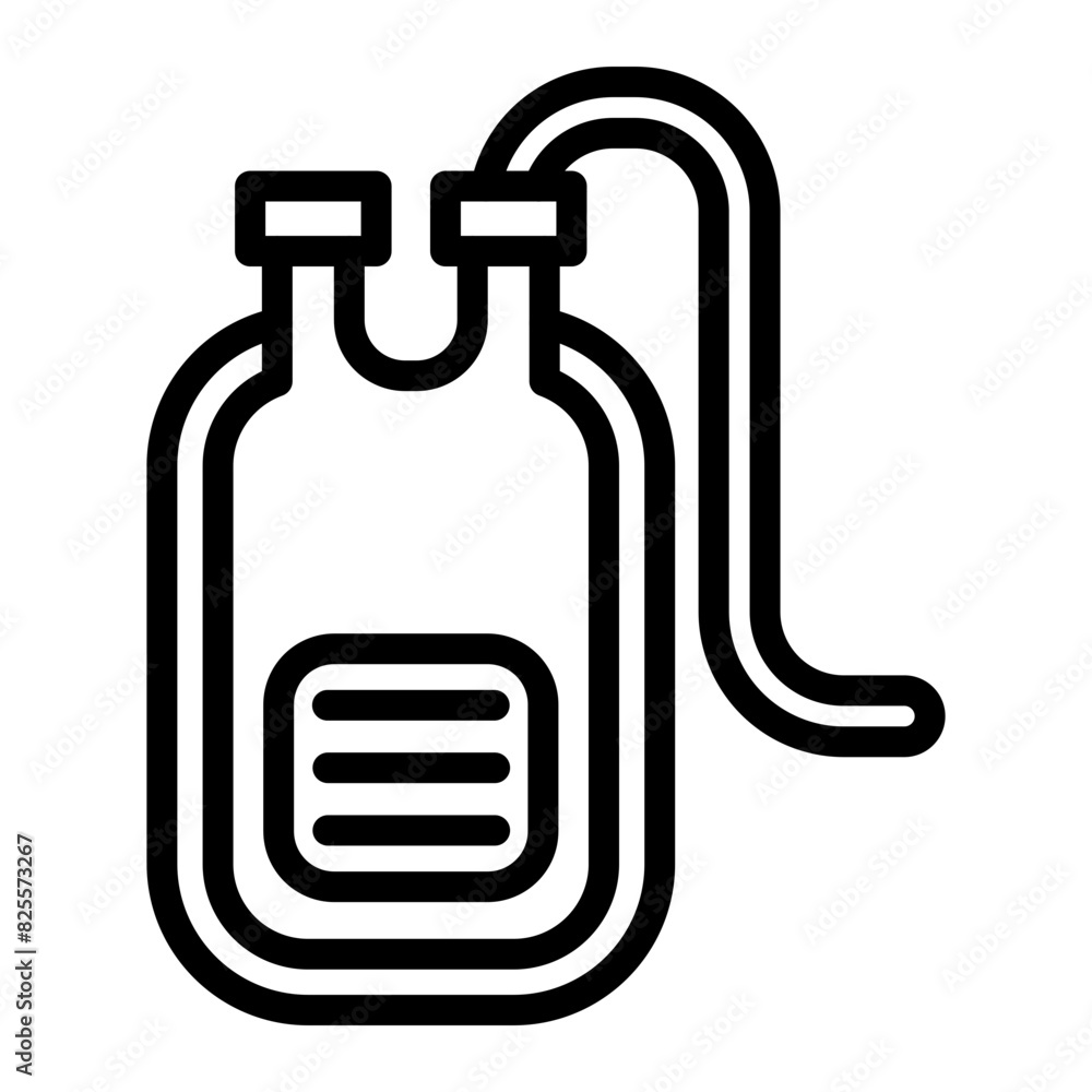 Blood Bag Vector Line Icon Design Blood Bag Vector Line Icon Design