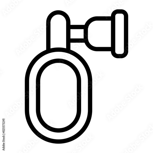 Anesthesia Vector Line Icon Design