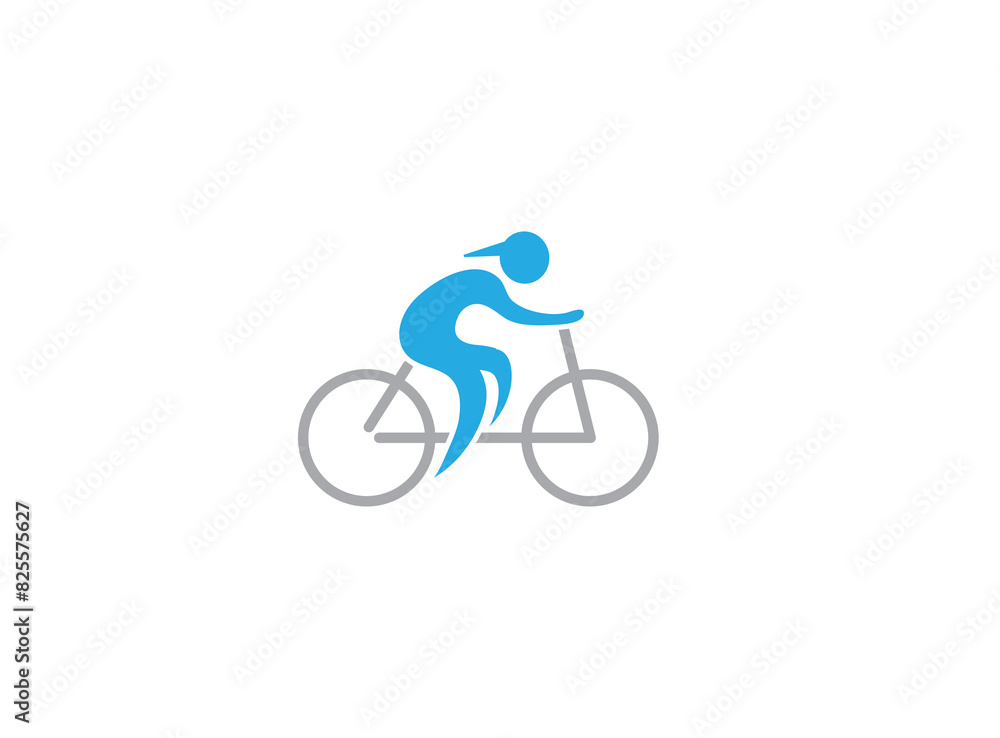 Bicycling logo bicycle icon design illustration Bicycling logo bicycle icon design illustration