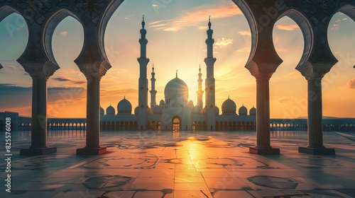 Quadro su tela Islam concept background