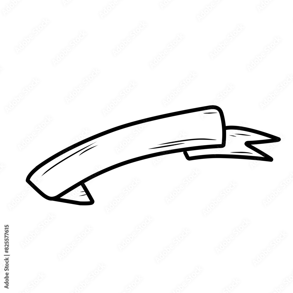 banner ribbon sketch banner ribbon sketch
