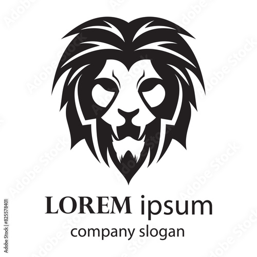 Elegant and dignified lion head logo design