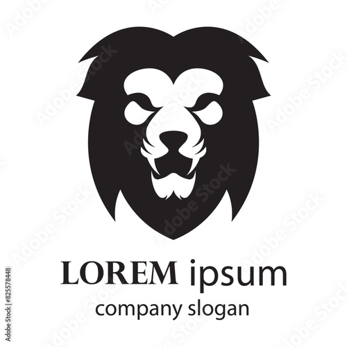 Elegant and dignified lion head logo design