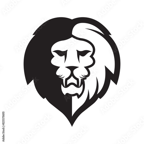 Elegant and dignified lion head logo design