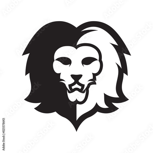 Elegant and dignified lion head logo design