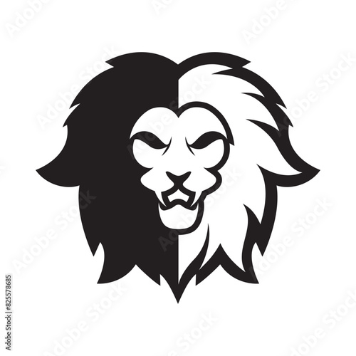 Elegant and dignified lion head logo design