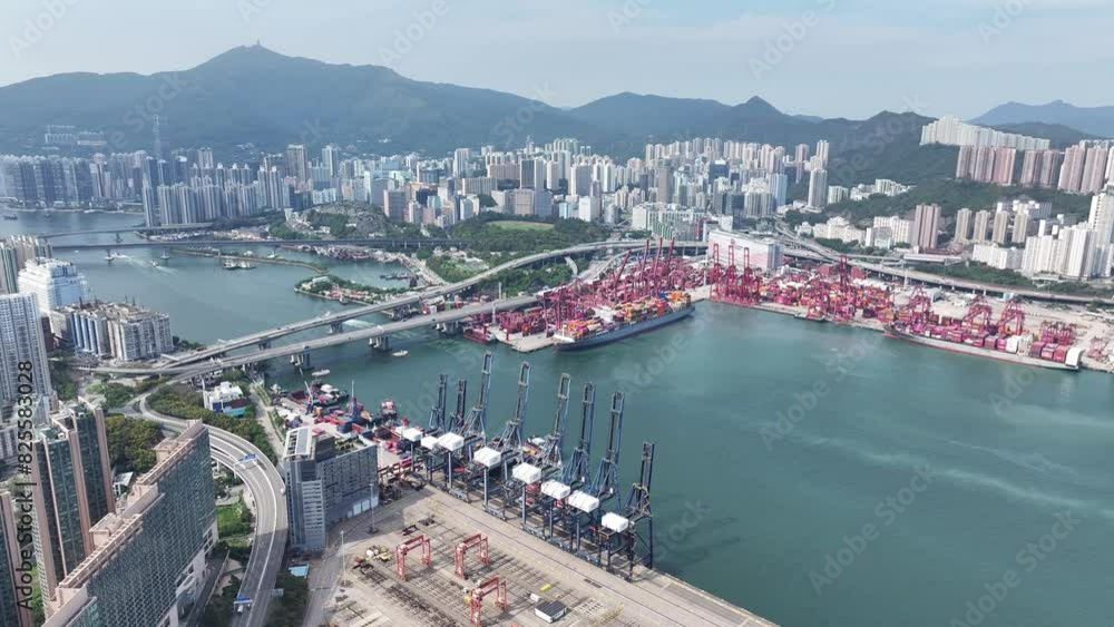 Hong Kong Tsing Yi Kwai Chung Container Terminals near Stonecutters ...