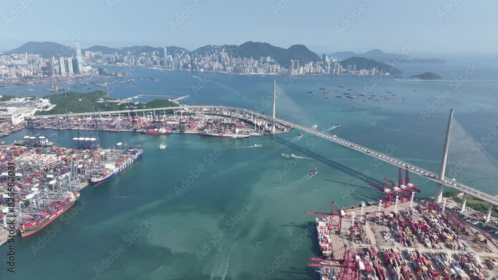 Hong Kong Tsing Yi Kwai Chung Container Terminals near Stonecutters ...