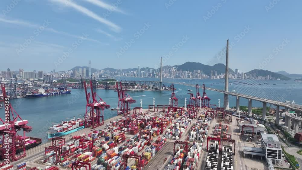 Hong Kong Tsing Yi Kwai Chung Container Terminals near Stonecutters ...
