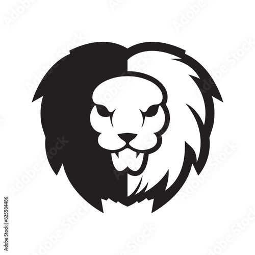 Elegant and dignified lion head logo design