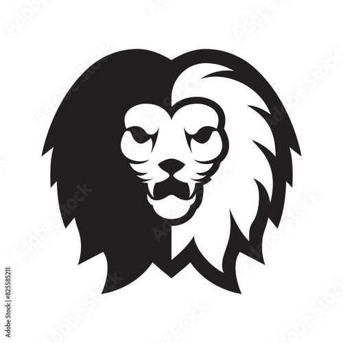 Elegant and dignified lion head logo design