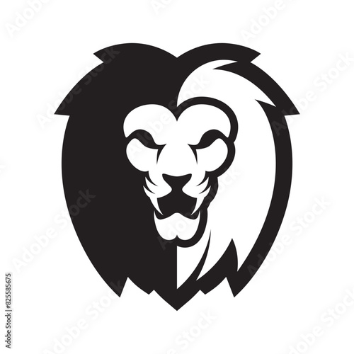 Elegant and dignified lion head logo design