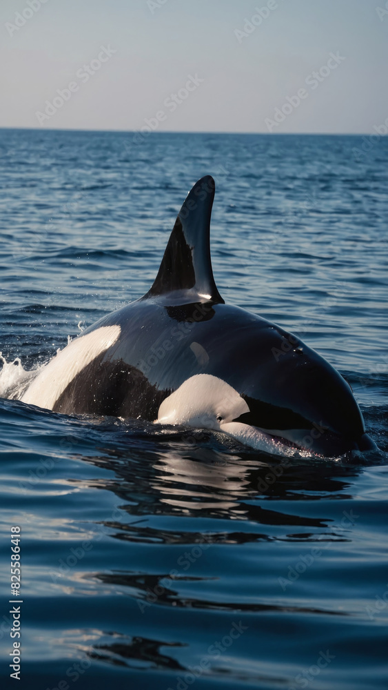 Fototapeta premium killer wale in a clean water