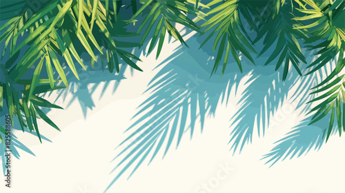 Natural lighting overlay palm tree shadow 3d realis