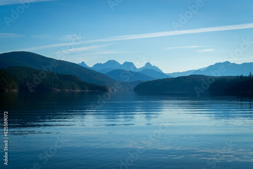 Wallpaper Mural lake and mountain layers in the morning Torontodigital.ca