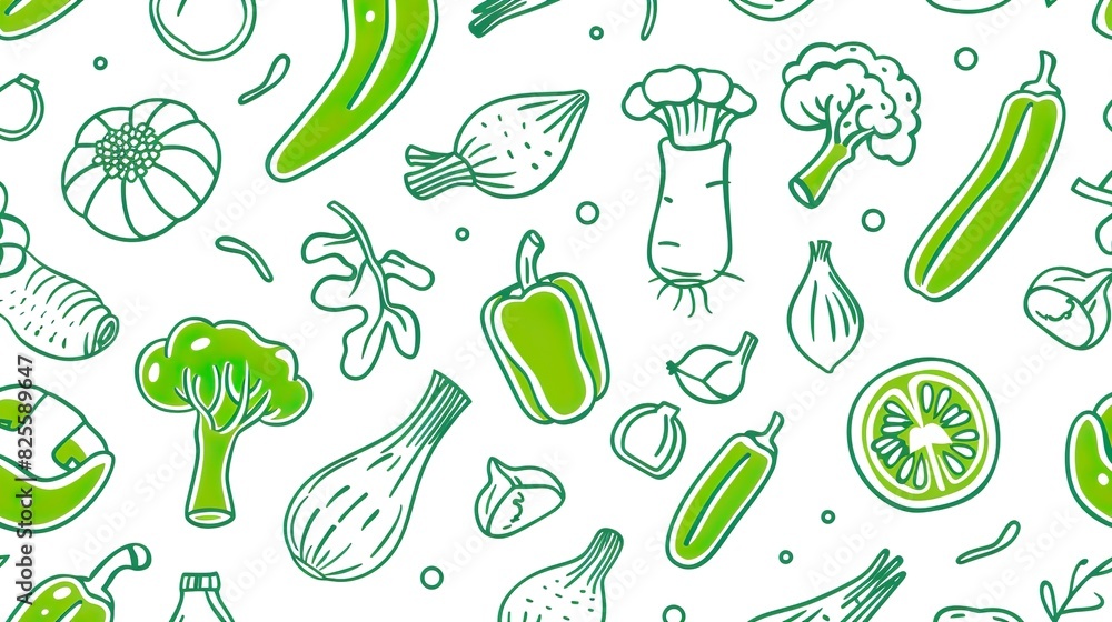 Food background vegetables seamless pattern. Food background vegetables seamless pattern.