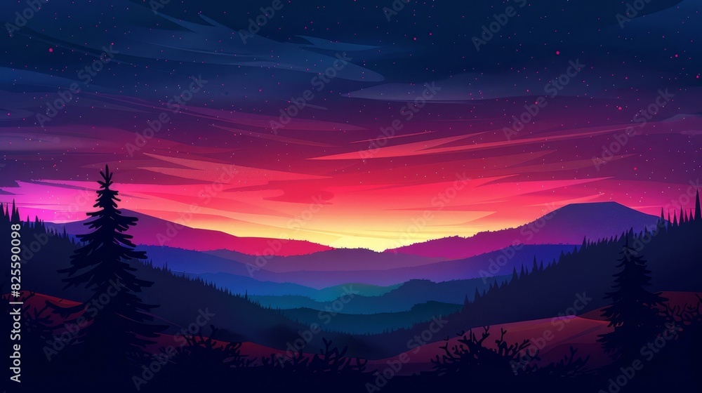 Breathtaking sunset floods the sky with vivid, dramatic hues. Breathtaking sunset floods the sky with vivid, dramatic hues.