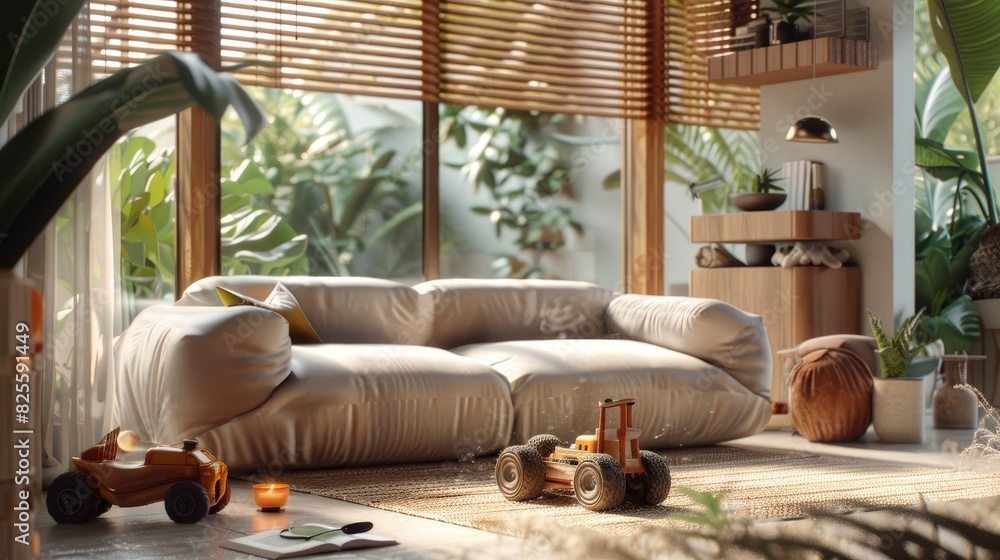 Living Room Inspired By Japanese Zen Design, With Low Furniture, Natural Materials, And A Serene Atmosphere , Room Background Photos