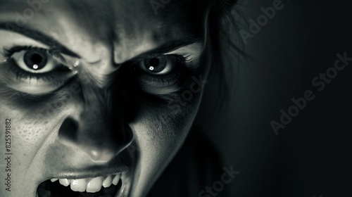 portrait of a person with eyes,The state of a person feeling disappointed and sad. 