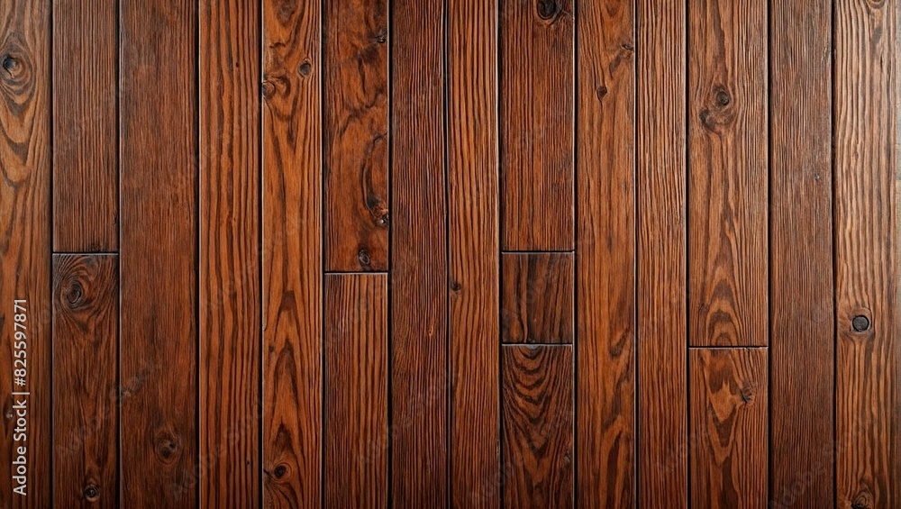 Rustic wood planks background - Generative AI Rustic wood planks background - Generative AI