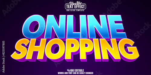 Online shopping editable text effect, customizable marketing and sale 3D font style