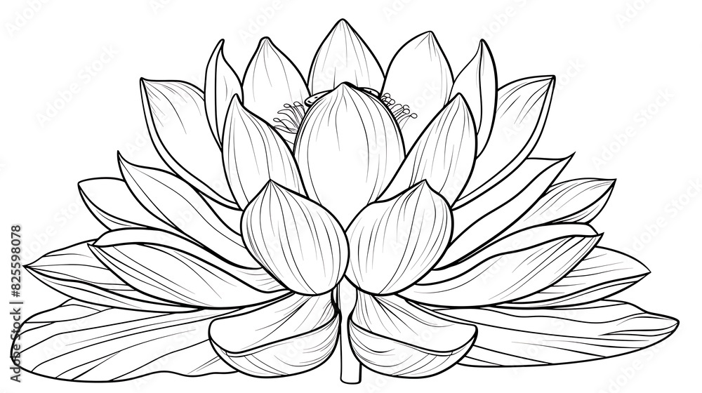 Fototapeta premium outline, drawing, illustration, design, vignetting, art, black, line, graphic, silhouette, isolated, nature, vector, white, icon, leaf, flora, floral, flower, hand, plant, spring, doodle, botanical, d