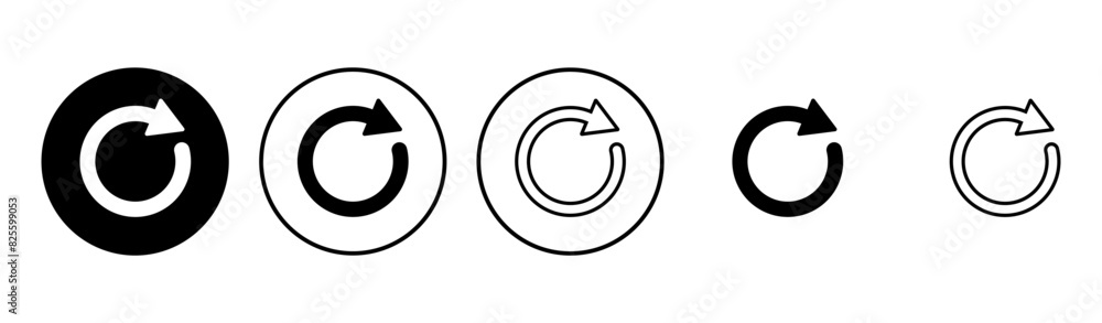 Refresh icon set. Reload icon vector. Update icon. Refresh icon set. Reload icon vector. Update icon.