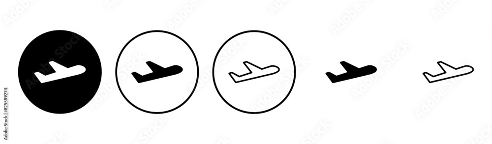 Plane icon set. Airplane icon vector. Flight transport symbol. Travel illustration. Holiday symbol Plane icon set. Airplane icon vector. Flight transport symbol. Travel illustration. Holiday symbol