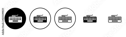 Keyboard icon set. keyboard vector symbol photo