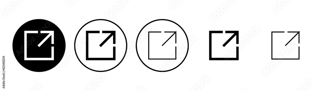 External link icon set. link icon vector. hyperlink symbol External link icon set. link icon vector. hyperlink symbol