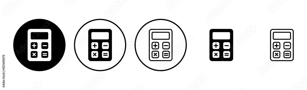 Calculator icon set. Accounting calculator icon. calculator vector Calculator icon set. Accounting calculator icon. calculator vector