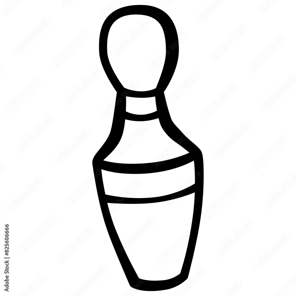 Bowling Pin sport doodle illustration Bowling Pin sport doodle illustration